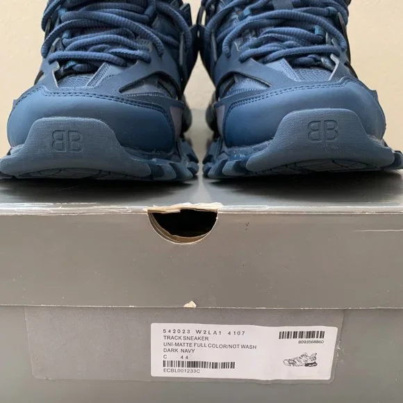 Balenciaga Track Sneakers Blue Pearl Sz 11 - Picture 15 of 16